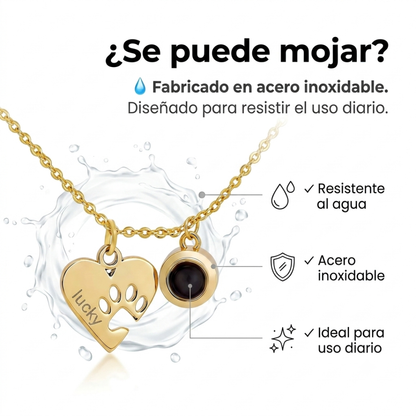 Collar con Proyección de Imagen y Nombre Grabado Personalizado