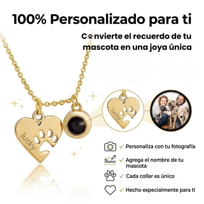 Collar con Proyección de Imagen y Nombre Grabado Personalizado
