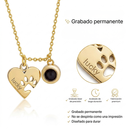 Collar con Proyección de Imagen y Nombre Grabado Personalizado