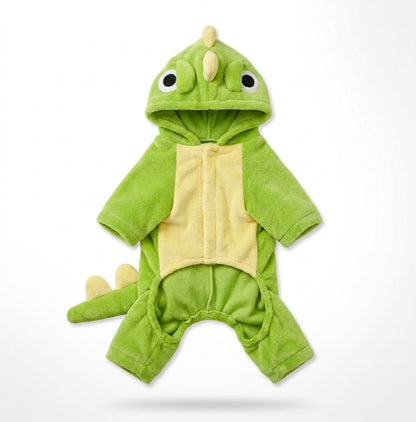 Ropa para mascotas de dinosaurio
